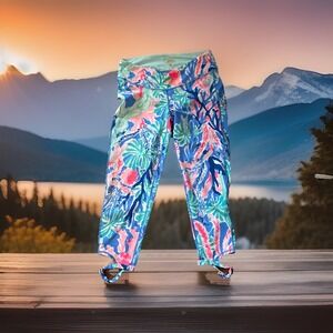 Lilly Pulitzer Women's Medium/M Luxetic Athletic Colorful Leggings EUC